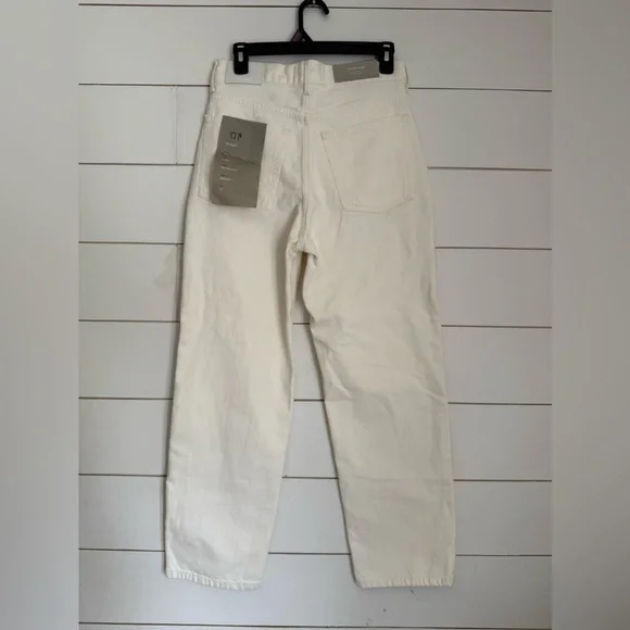 Everlane Womens The Painter Jean Bone White Size sz 27NWT $128 - Picture 10 of 13